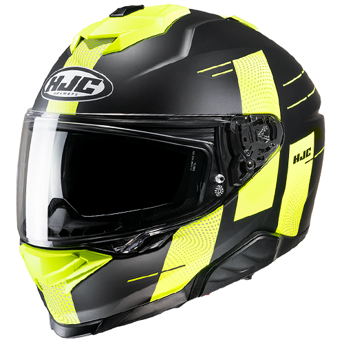 Casco Integrale HJC i71 PEKA MC3HSF Nero e Giallo Fluo Opaco