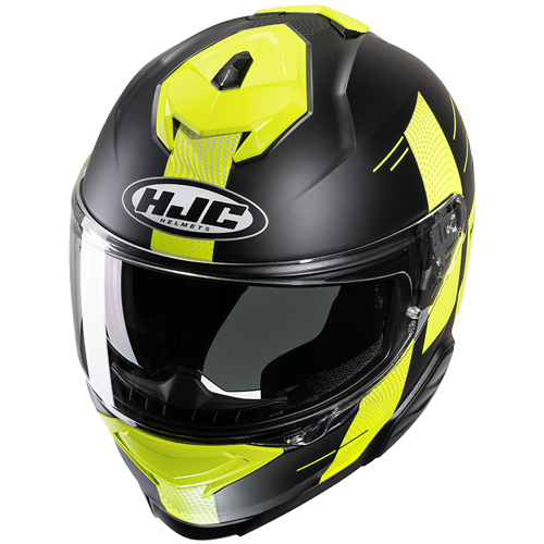 Casco Integrale HJC i71 PEKA MC3HSF Nero e Giallo Fluo Opaco