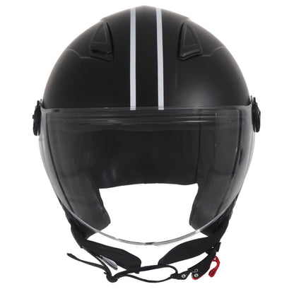 Casco Jet Bimbo Vito Helmets Moda Nero Opaco