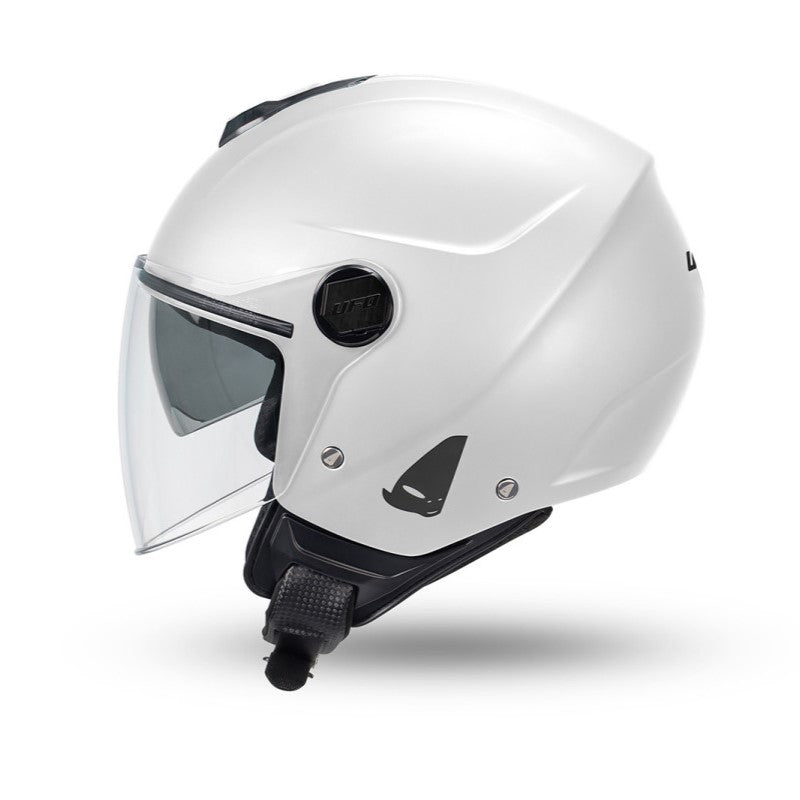 Casco Jet Ufo Plast Nixie Bianco Lucido