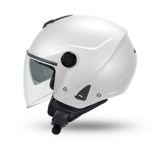 Casco Jet Ufo Plast Nixie Bianco Lucido