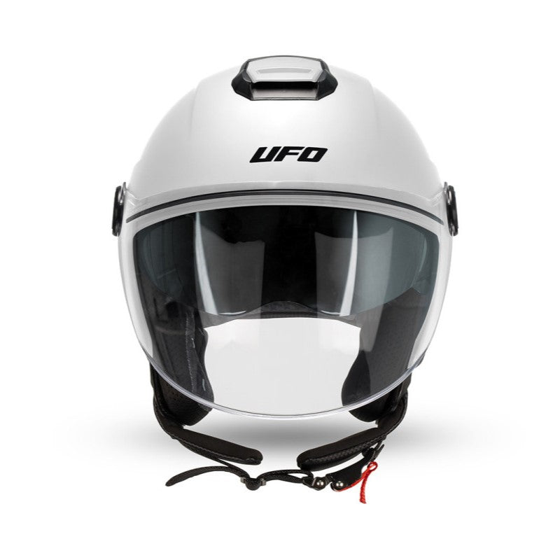 Casco Jet Ufo Plast Nixie Bianco Lucido