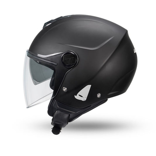 Casco Jet Ufo Plast Nixie Nero Opaco