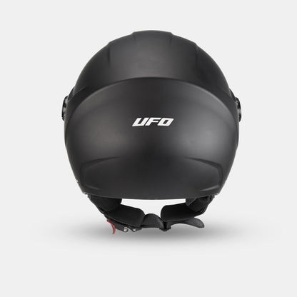Casco Jet Ufo Plast Nixie Nero Opaco