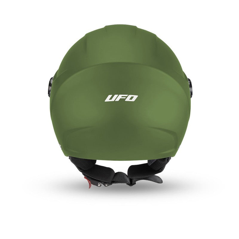 Casco Jet Ufo Plast Nixie Verde Opaco