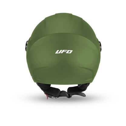 Casco Jet Ufo Plast Nixie Verde Opaco