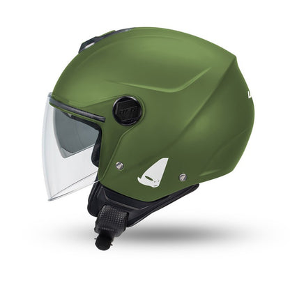 Casco Jet Ufo Plast Nixie Verde Opaco