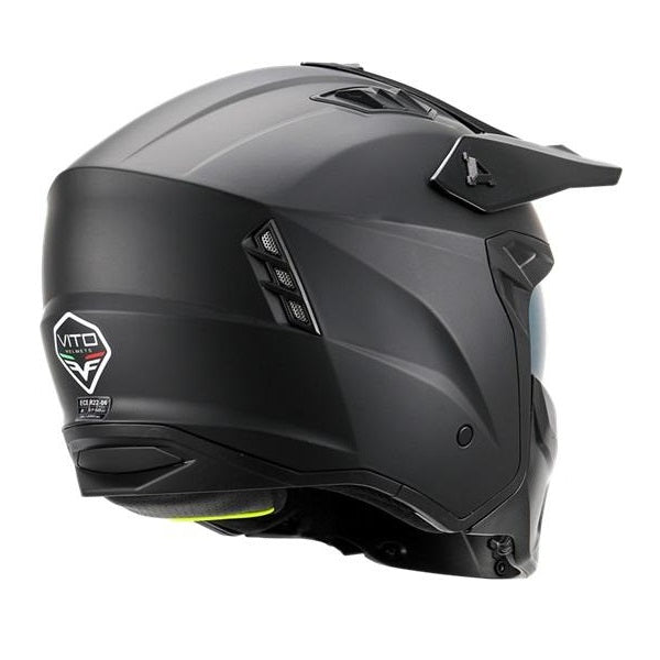 Casco Jet Vito Helmets Predator Nero Opaco