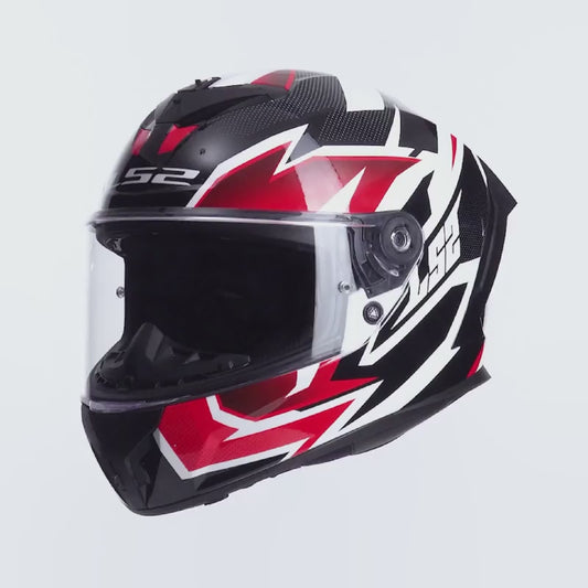 Casco Integrale LS2 FF820 RAPID III - XTREM White Black Red