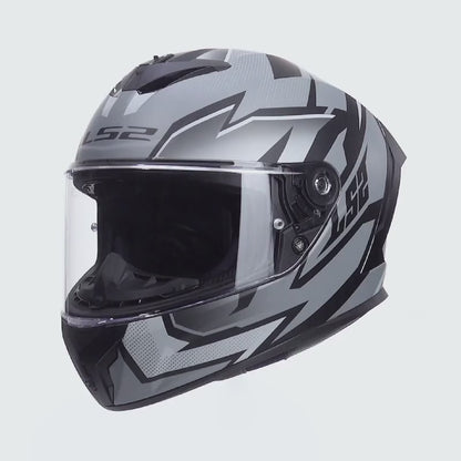 Casco Integrale LS2 FF820 RAPID III - XTREM Matt Black Grey