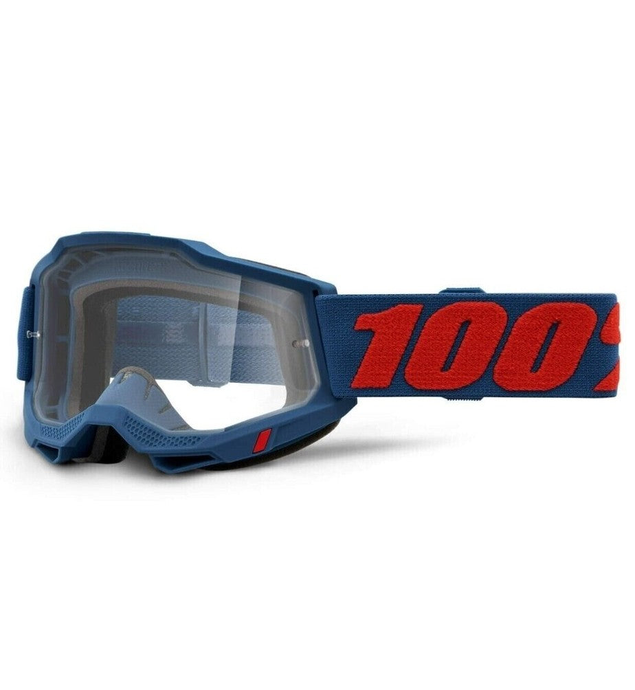 Maschera Motocross 100% Accuri 2 Goggle Odeon Lente Specchiata Silver