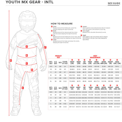 Completo Motocross Bimbo Alpinestars Youth Racer Melt Rosso brillante Grigio (Magl. XL Pant. 28)