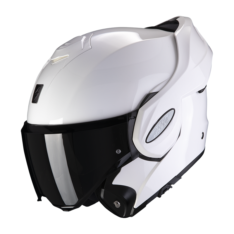 Casco Modulare Flip Back Scorpion Exo-Tech Team Blu Grigio Bianco Lucido