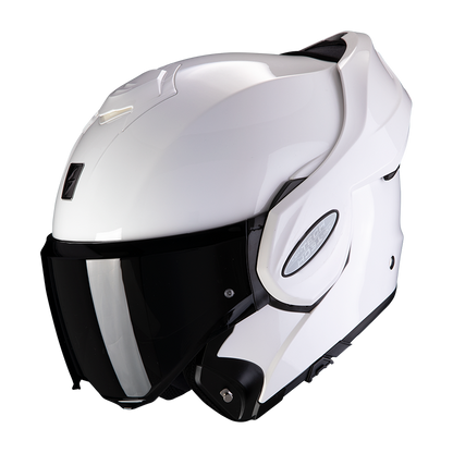 Casco Modulare Flip Back Scorpion Exo-Tech Team Blu Grigio Bianco Lucido