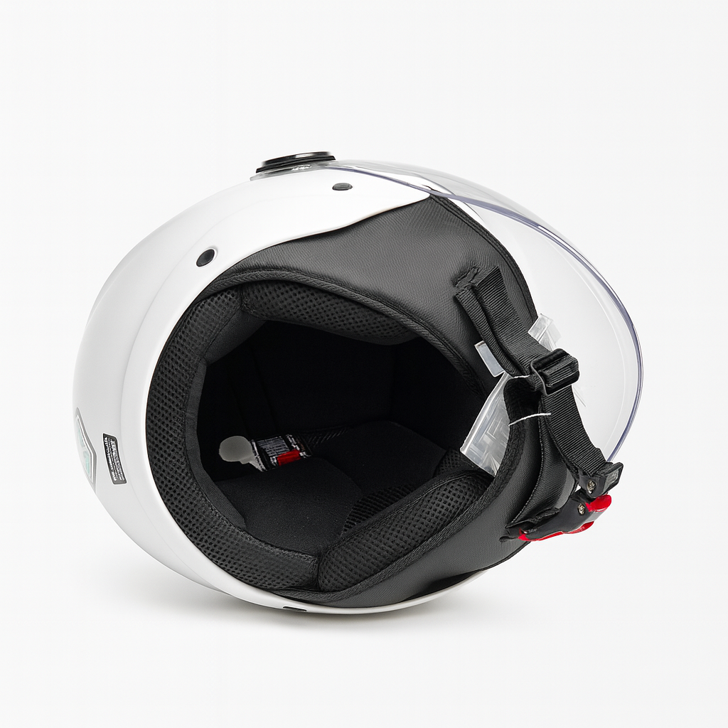 Casco Jet Vito Helmets UNO Bianco Lucido