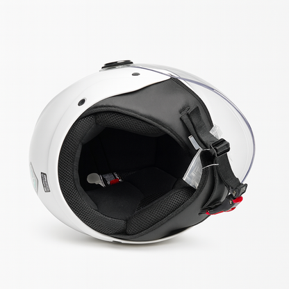 Casco Jet Vito Helmets UNO Bianco Lucido