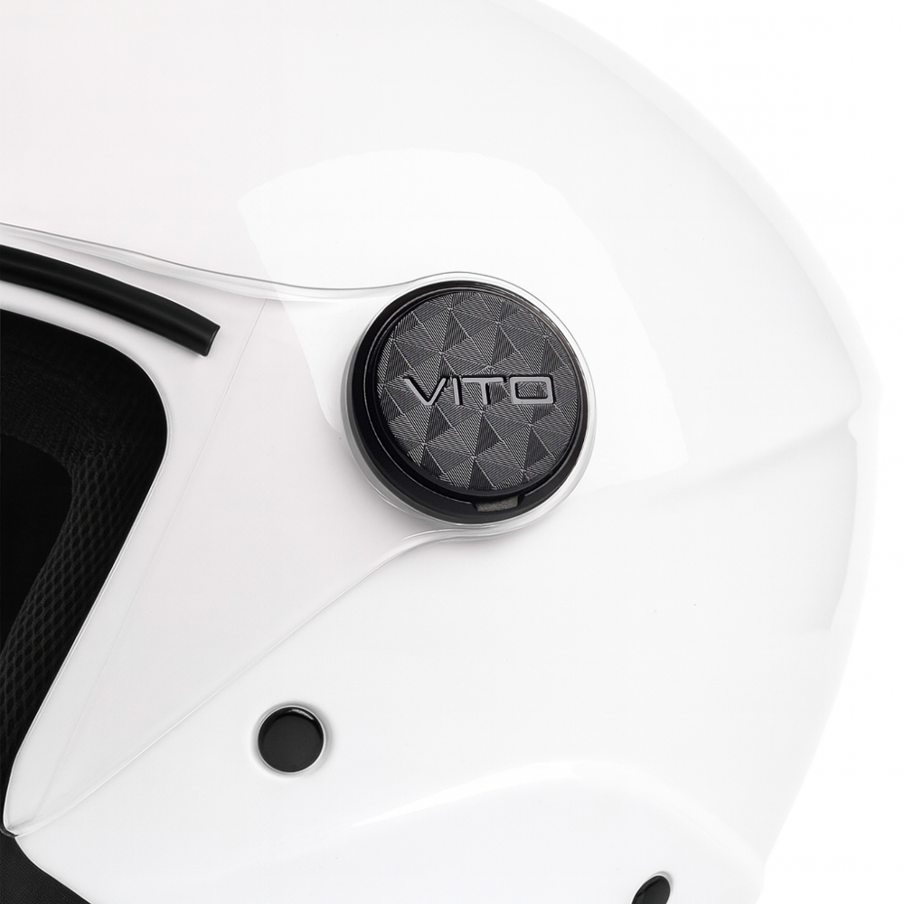 Casco Jet Vito Helmets UNO Bianco Lucido