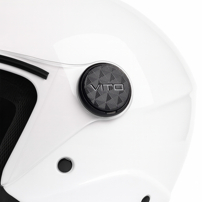 Casco Jet Vito Helmets UNO Bianco Lucido