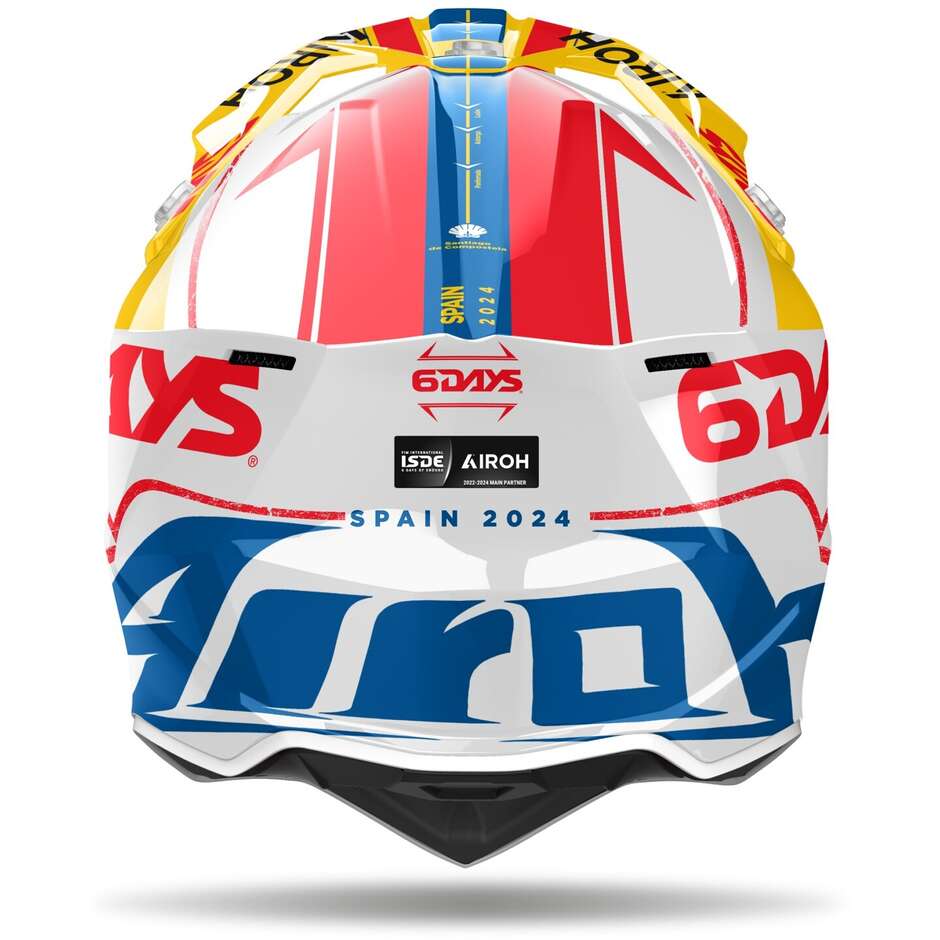 Casco Motocross Airoh Wraaap 6Days® Spain 2024 Gloss