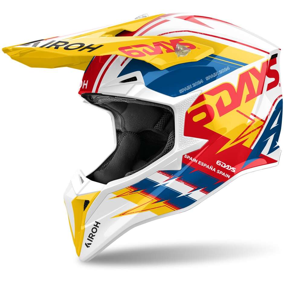 Casco Motocross Airoh Wraaap 6Days® Spain 2024 Gloss