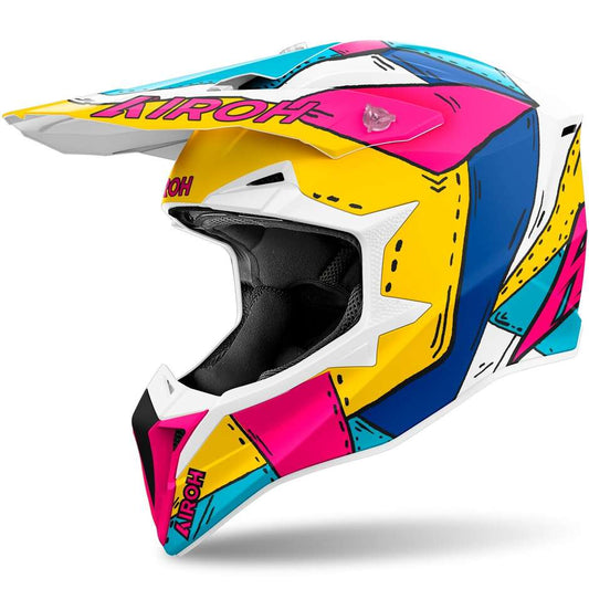 Casco Motocross Airoh Wraaap Paint Matt