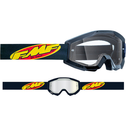 Maschera Motocross 100% FMF Powercore Black MX Goggles