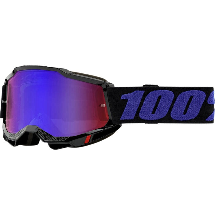 Maschera Motocross 100% Accuri 2 Moore Lente Blu/Rosso