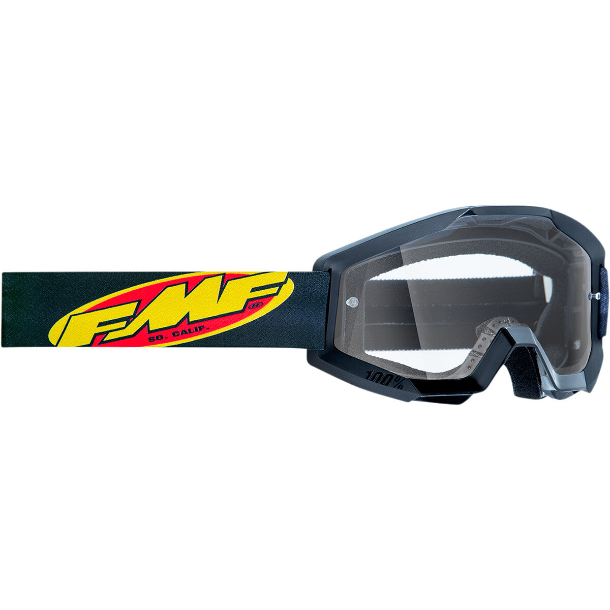 Maschera Motocross 100% FMF Powercore Black MX Goggles