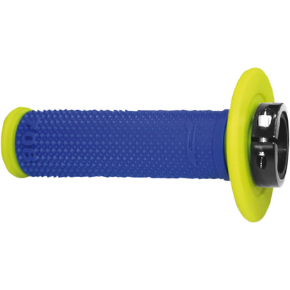 Manopole Off-Road Progrip 708 Lock On Giallo Fluo/Blu