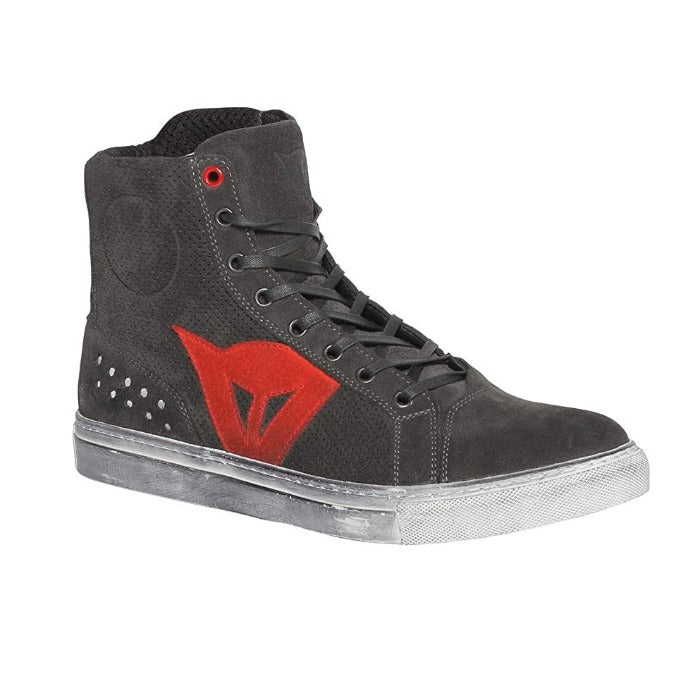 Scarpe Moto Dainese Street Biker Air Carbon-Dark/Rosso