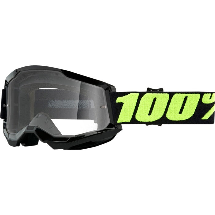 Maschera Motocross 100% Strata 2 Upsol Lente Trasparente