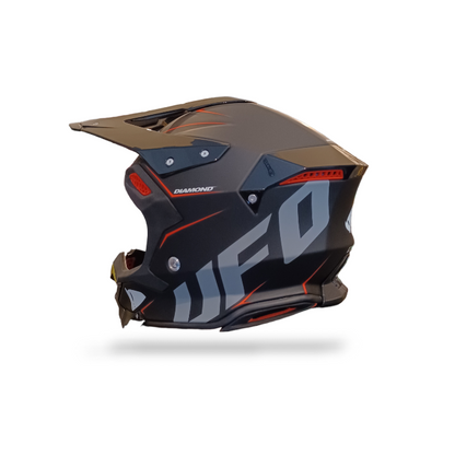 Casco Motocross Ufo Diamond Nero Opaco