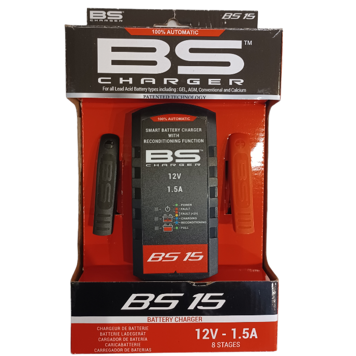 Caricabatterie e Manutentore Smart BS Battery Charger BS15 12V - 1.5A