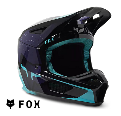 Casco Motocross Fox Racing V2 Vizen Black/Purple