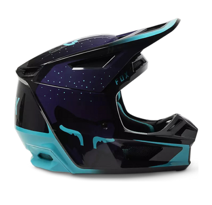 Casco Motocross Fox Racing V2 Vizen Black/Purple