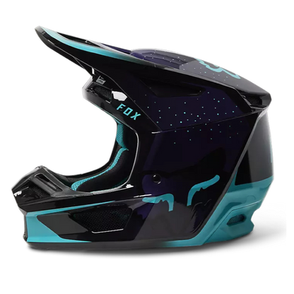 Casco Motocross Fox Racing V2 Vizen Black/Purple