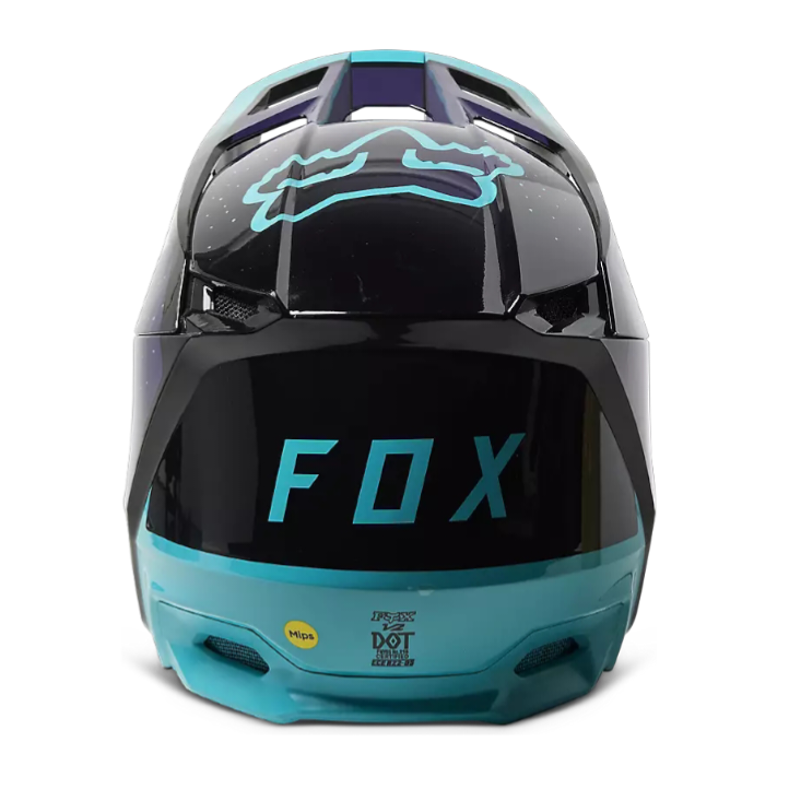 Casco Motocross Fox Racing V2 Vizen Black/Purple