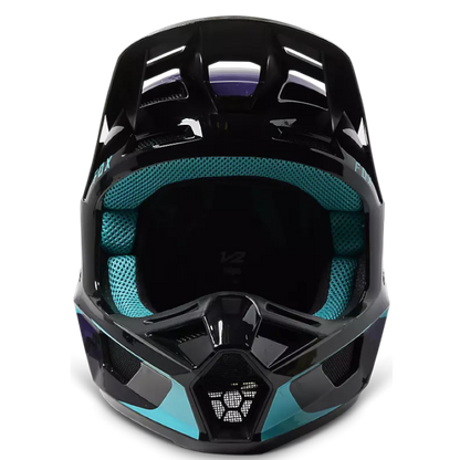 Casco Motocross Fox Racing V2 Vizen Black/Purple