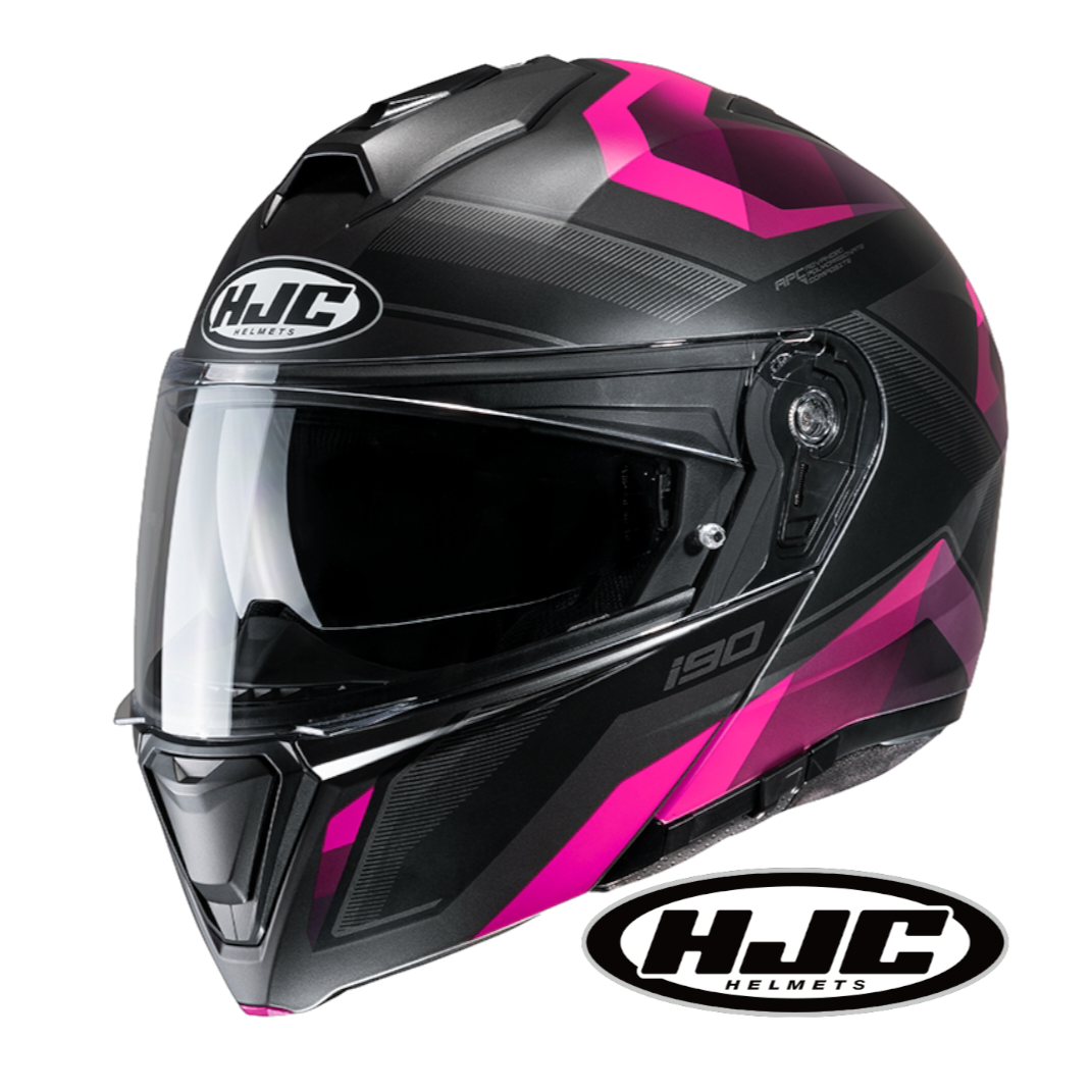 Casco Modulare HJC i90 Lark MC8SF Fucsia / Nero / Grigio / Viola